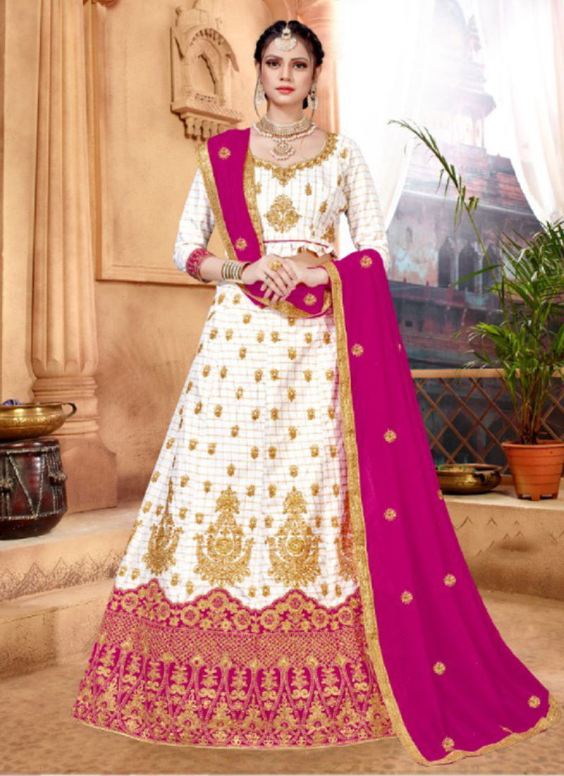 Aroma Silk Designer Wedding Party Wear Embroidered Lehenga Choli Collection 4001-4006